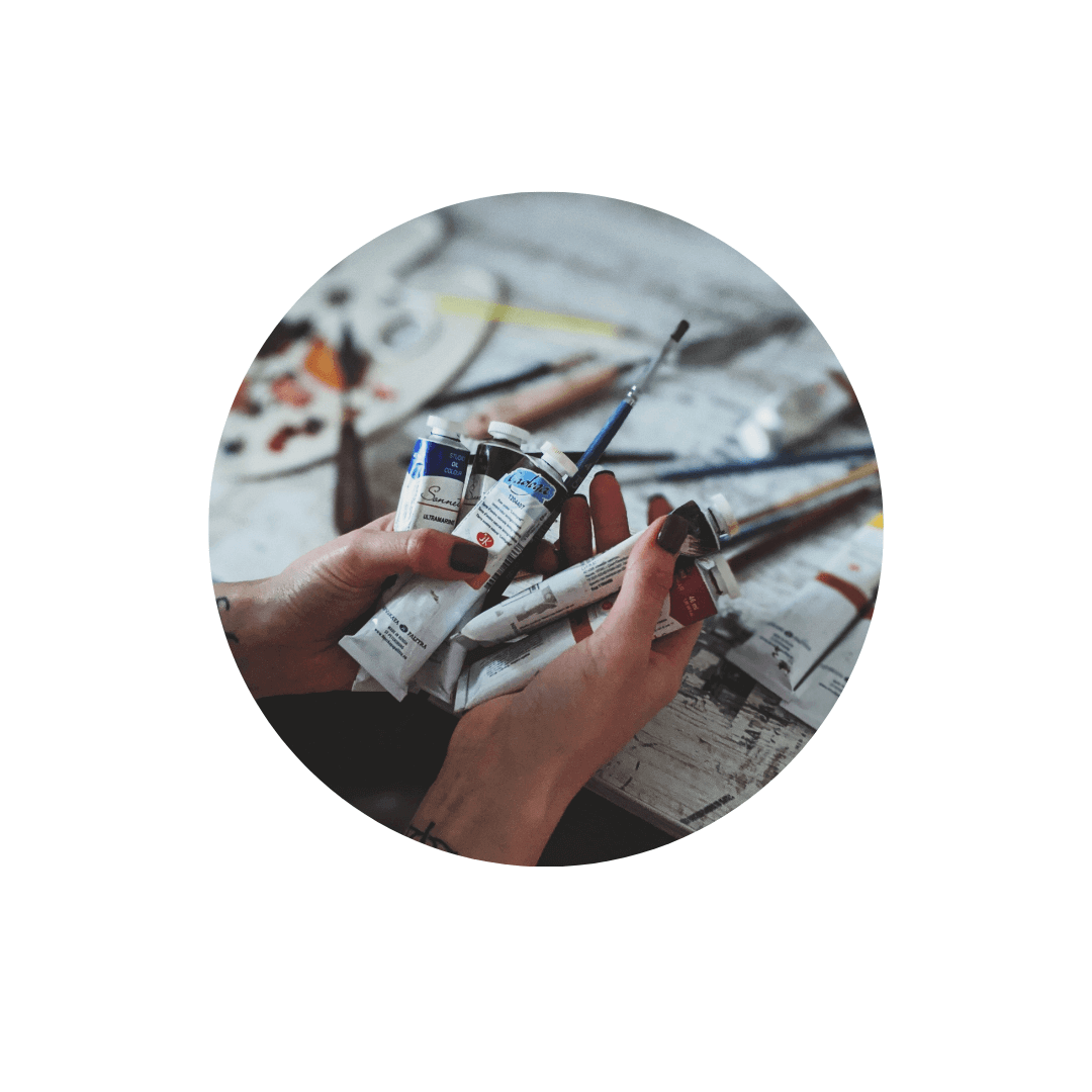 peinture acrylique en pot image